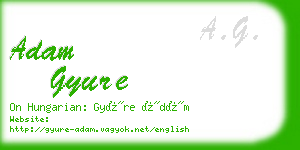 adam gyure business card